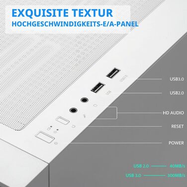 Ігровий корпус darkFlash DRX70 ATX Mid-Tower, 3 RGB-вентилятори 120мм, загартоване скло, сітчаста передня панель, USB 3.0, Білий