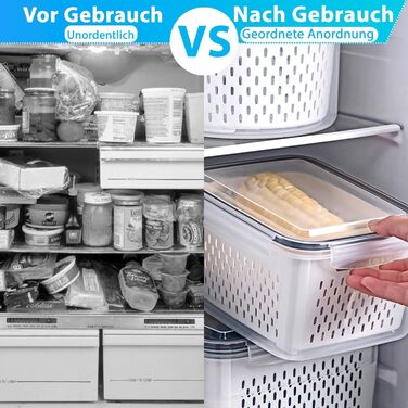 50 великих контейнерів для зберігання з кришкою, герметичні | Без BPA | Складаються | Контейнери для кухні для приготування їжі | Безпечні для морозильної камери та мікрохвильової печі | 25 контейнерів + 25 кришок | Герметичний дизайн (5 шт. контейнери дл