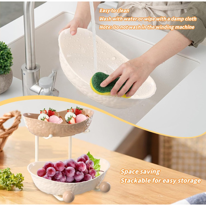 Багатоярусна фруктова етажерка, миска для фруктів, пластикова, з металевою полицею, сервірувальний стійка, фруктові миски для буфетів, закусок, овочів та десертів