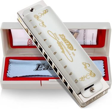 Губна гармошка East Top Diatonische Blues Harmonica C Key T008L - 10 отворів для професійних музикантів, початківців та дітей