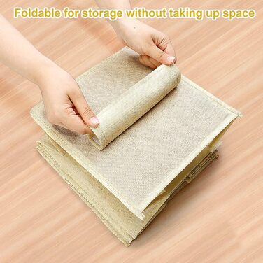 Органайзер для шафи AiQInu з 3 відділеннями, бамбуковий, бежевий (Medium)