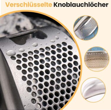 Преміум-прес для часнику з нержавіючої сталі, 2025, зручний, легко миється, для часнику та імбиру