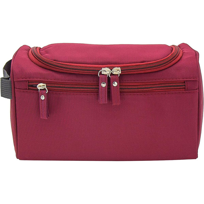 Косметичка для подорожей Kulturbeutel: універсальна косметичка для чоловіків та жінок, підвісна валізка для дрібниць (темно-червона)