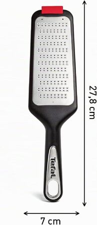 Tefal Ingenio K20707 Універсальна тертка для овочів та фруктів, чорний/червоний/нержавіюча сталь, для посудомийної машини