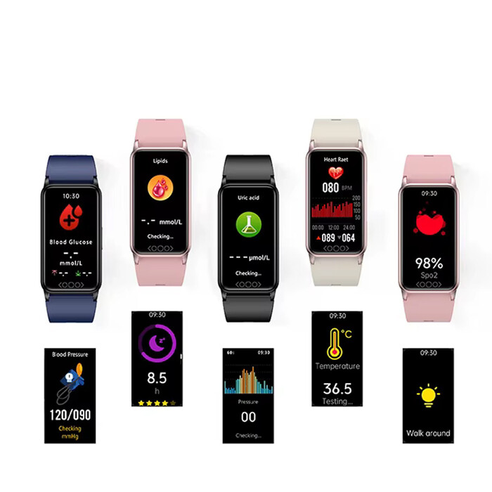 Смарт-годинник Smart-Trend: моніторинг глюкози, температури та ЕКГ, чорний