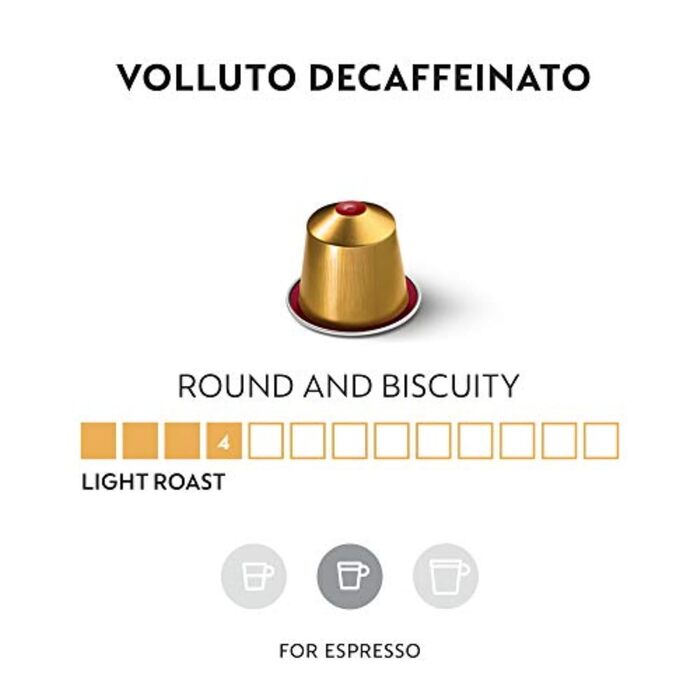 Кава Nespresso Volluto Decaffeinato без кофеїну, 50 капсул