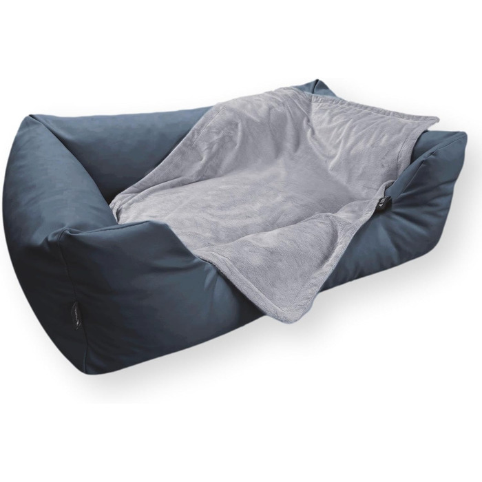 М'яка ковдра для собак та котів 120x90 см (сіра) - 4L Textil