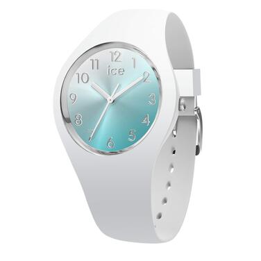 Жіночий годинник Ice-Watch ICE sunset Turquoise (Small) білого кольору з силіконовим ремінцем, 015745