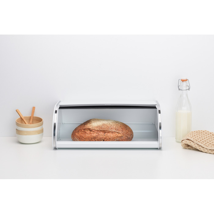 Хлібниця Brabantia цільна, біла, сталь