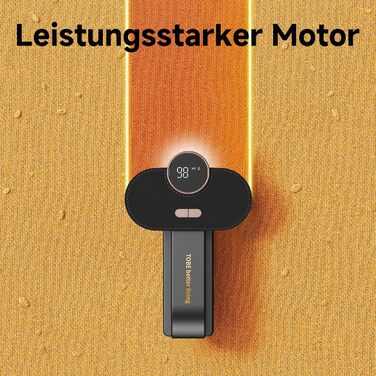 Електричний видальник ворсу для одягу та меблів - 6 лез, 3 режими, LED-дисплей, акумуляторний, чорний