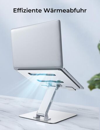 Регульований підставка для ноутбука: ергономічна, складна, з алюмінію, для MacBook Pro, HP (10–16