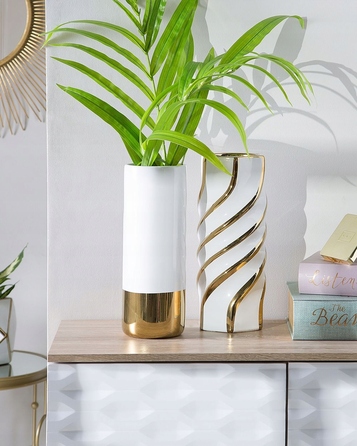 Керамічна ваза Beliani, 13 x 36 см