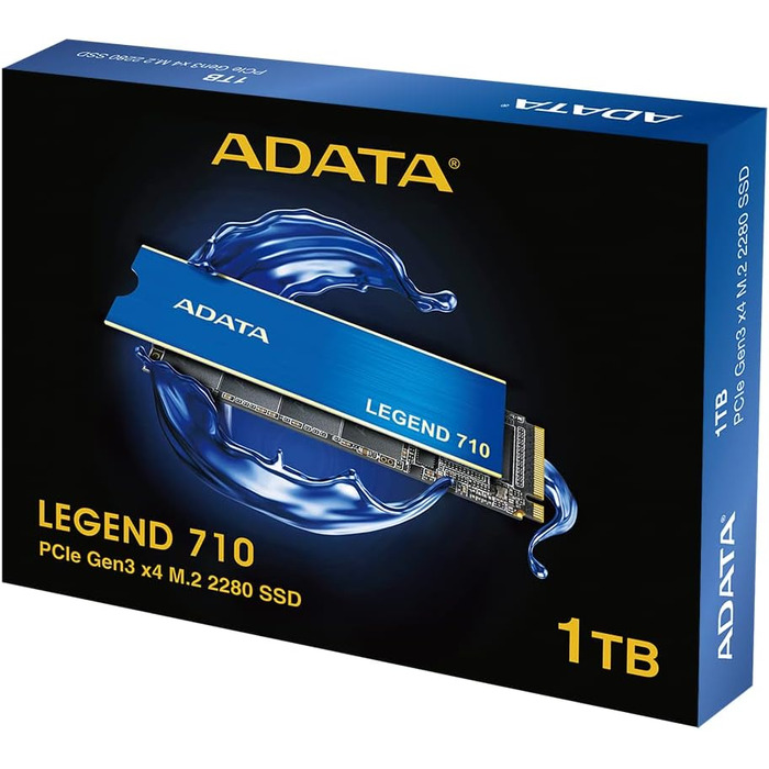 SSD ADATA Legend 710 M.2 1TB PCIe Gen3x4 NVMe 2280 (2400/1800 MB/s) – Чорний