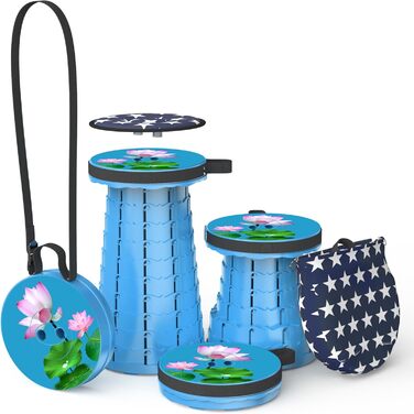 Зручний складаний стільчик Alevmoom з подушкою, для кемпінгу, подорожей та відпочинку на природі (200 кг)