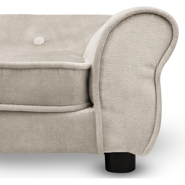 Диван для домашніх тварин MG Design темно-зелений: міцний дерев'яний каркас, м'яке оздоблення, легкий у догляді. Підходить для собак та котів, готовий до використання. Розмір W12 (Ширина – W01)