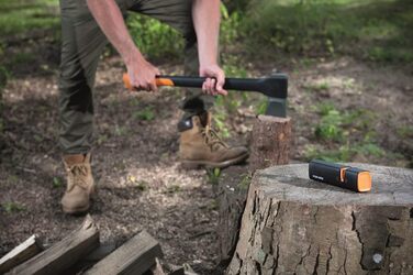Точилка для ножів Fiskars Xsharp: керамічний точильний елемент, корпус з скловолокна, чорний/помаранчевий