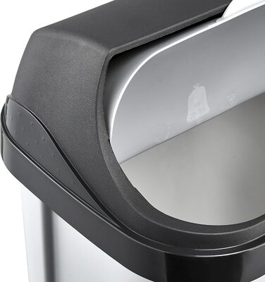 Відро для сміття Keeeper Rasmus з роликовим кришкою, 10 л, Hellsilber (сріблястий)