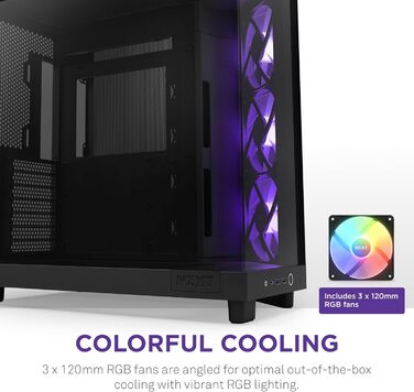 NZXT H6 Flow RGB: Корпус ПК Mid-Tower з двома камерами, чорний