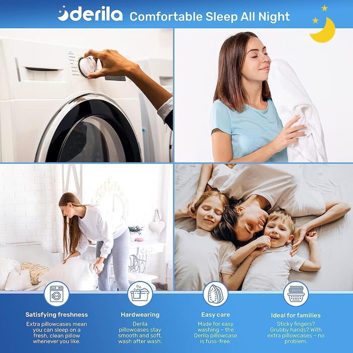 Подушка для шиї та голови Derila з Memory Foam Original. Ергономічна подушка для сну на боці, спині та животі (Queen, 1 шт.)