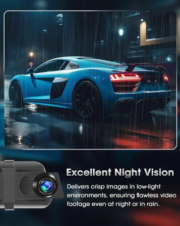 Дзеркало-відеореєстратор з камерою заднього виду Dual 1080P, 10