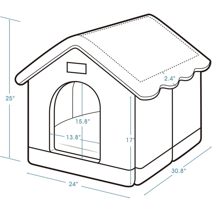 Будка для собак Jiupety, 2XL, тепла затишна печера-ліжко для собак та котів, сіра, розмір XXL