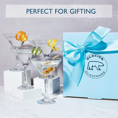 Бокали для Мартіні Glacier Glass Milano Collection, 170 мл, 4 шт.