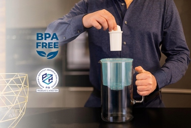 Скляний фільтр-кувшин Wessper D2 BOROSILICATE 3л, м'ятний + 10 фільтрів