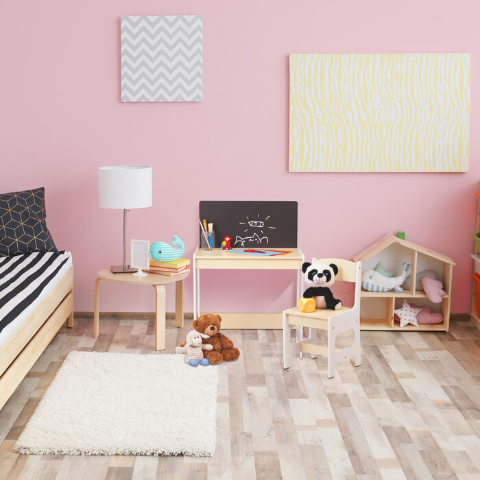 Relaxdays Children's Seating Set with Chalkboard