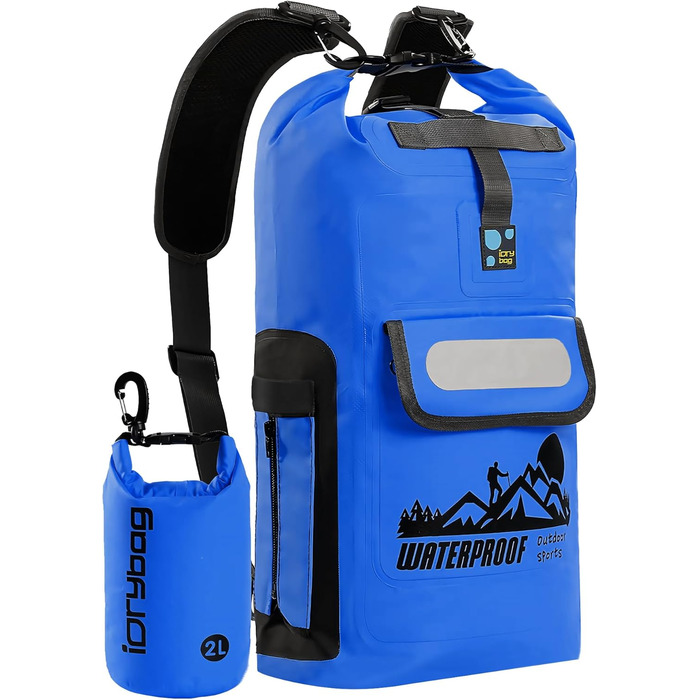 IDRYBAG Dry Bag Floating Waterproof Backpack 20L/30L/40L, Dry Bag Waterproof Backpack Shape, Dry Bag Kayak Waterproof Bag