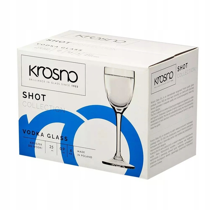 Набір стопок для горілки Krosno Mixology 35 мл, 9956 (6 шт.)