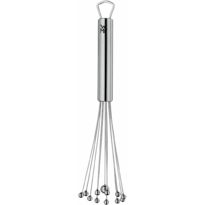 Міксер WMF Profi Plus Rührblitz з силіконовими кульками, Cromargan нержавіюча сталь, термостійке силікон до 200°C, для збивання, з отвором для підвішування.