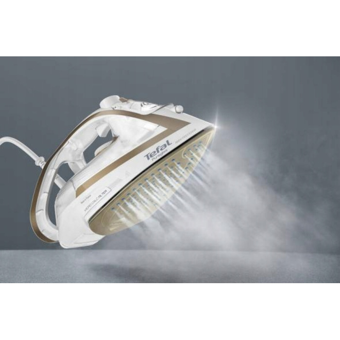 Праска Tefal Puregliss FV8042E0 біло-золотиста, Durilium AirGlide, 2900 Вт