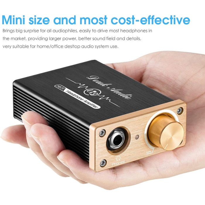 Підсилювач для навушників Douk Audio U3 Mini Class A, стерео, підвищеної якості