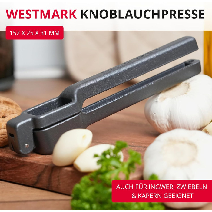 Прес для часнику Westmark Biopress Black Edition з алюмінію (сірий)