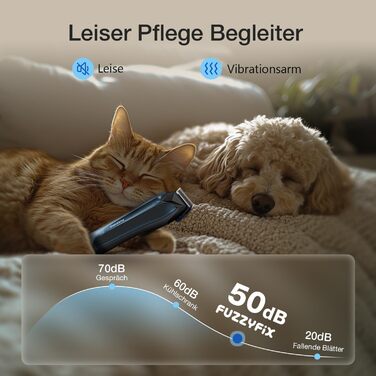 Професійна машинка для стрижки собак Leise - для густого та кучерявого хутра, блакитна