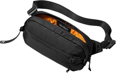 Сумка-слінг Tomtoc 1.5L з RFID захистом, антикрадіжна, для чоловіків та жінок, чорна