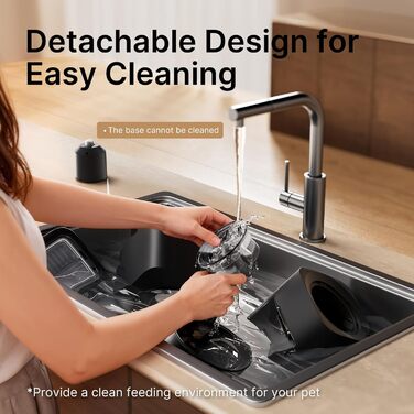 Автоматичний годівниця для котів та собак з Wi-Fi, 5L, керування через додаток, 1-10 прийомів їжі на день