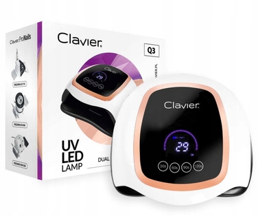 LED+UV лампа для манікюру Clavier AAX2CKG-5YS4J8BHZ 260,43 Вт, біла