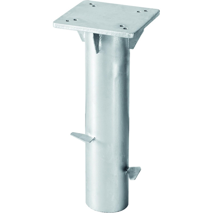 Schneider Universal Base Plate for Gazebo/Parasol Umbrellas, 897-00, for embedding in concrete, 3.8 kg, Silver