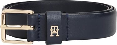 Ремінь жіночий Tommy Hilfiger Th Square 2.5 Go, регульований, синій (Space Blue), 85 см