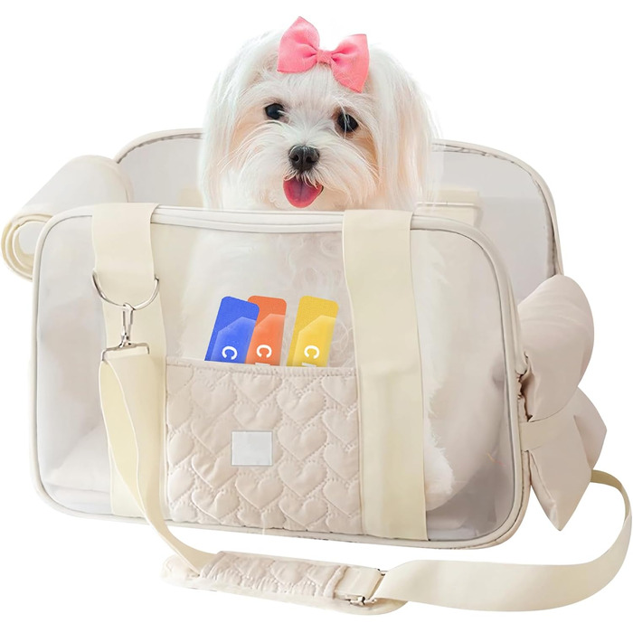 Транспортувальна сумка для собак та котів до 5 кг – Легка та дихаюча переноска для маленьких тварин, з ременем безпеки та кишенями, ідеальна для авто, подорожей та відпочинку на природі