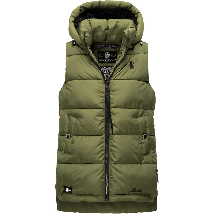 Жіноча степкова жилетка MARIKOO B898 M, оливковий колір (Dusty-Olive)