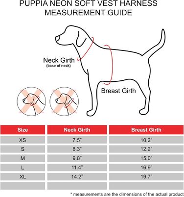 Шлейка для собак Puppia Weste Neon кольору - високої якості та комфортна, підходить для цуценят, зелений (рожевий), XS