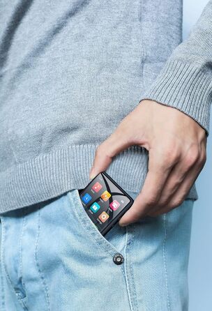 MP3 плеєр Mechen Bluetooth 32GB з динаміком, USB-C, FM-радіо, записом, Hi-Fi звук, тривалий час роботи, підтримка карт пам'яті, чорний