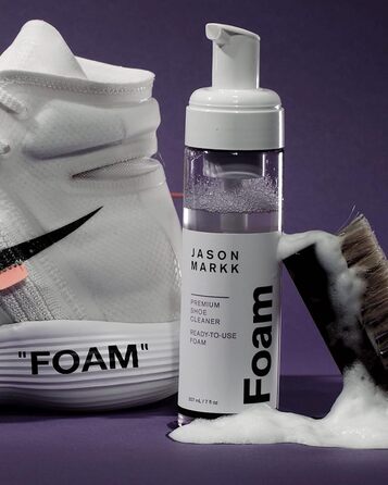 Jason Markk Shoe & Sneaker Care, Shoe Cleaner, Cleans and cares for shoes (RTU Foam)