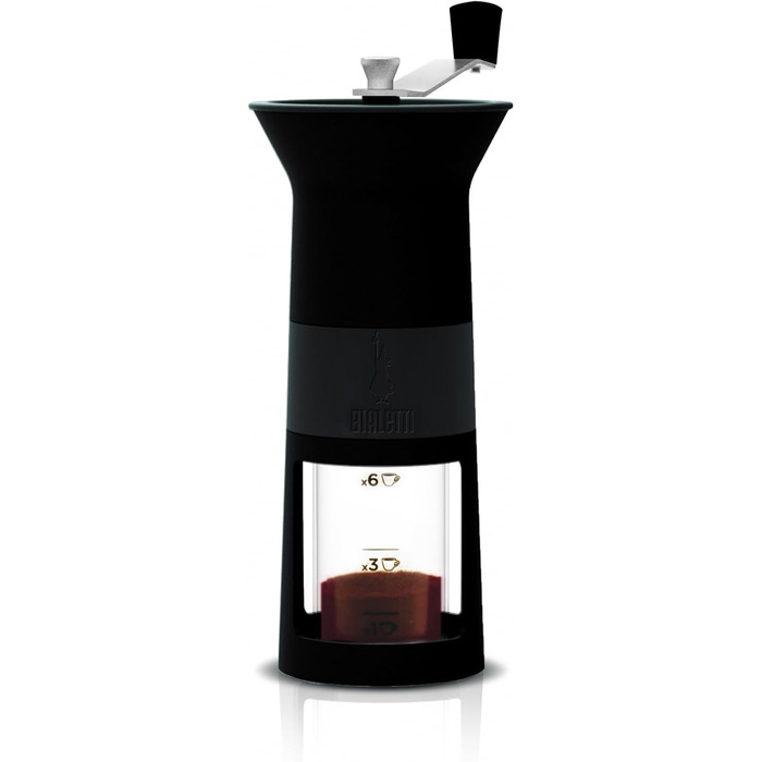Кавоварка гейзерна Bialetti DCDESIGN03, алюміній, чорна, 11.5 x 8.5 x 21.5 см
