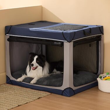 Крісло-лежанка для собак BEDSURE XL - велике, 104x69x8 см, сіре. Лежанка для собак з антиковзним дном, м'яка та зручна.