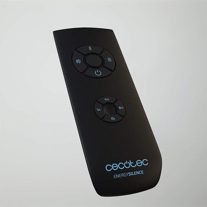 Вентилятор стельовий Cecotec Energysilence Aero 580, чорний/горіх, 3 лопаті