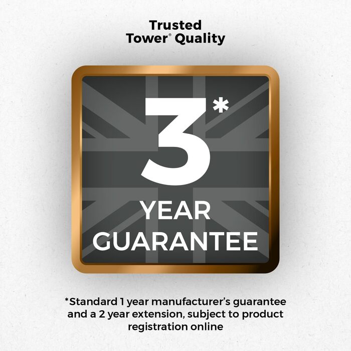 Хлібниця Tower Empire з роликовим кришкою, нержавіюча сталь, сірий колір, з латунними деталями