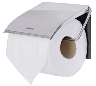 Тримач для туалетного паперу Brabantia Brilliant Steel, 20 x 8 x 6 см, сталевий